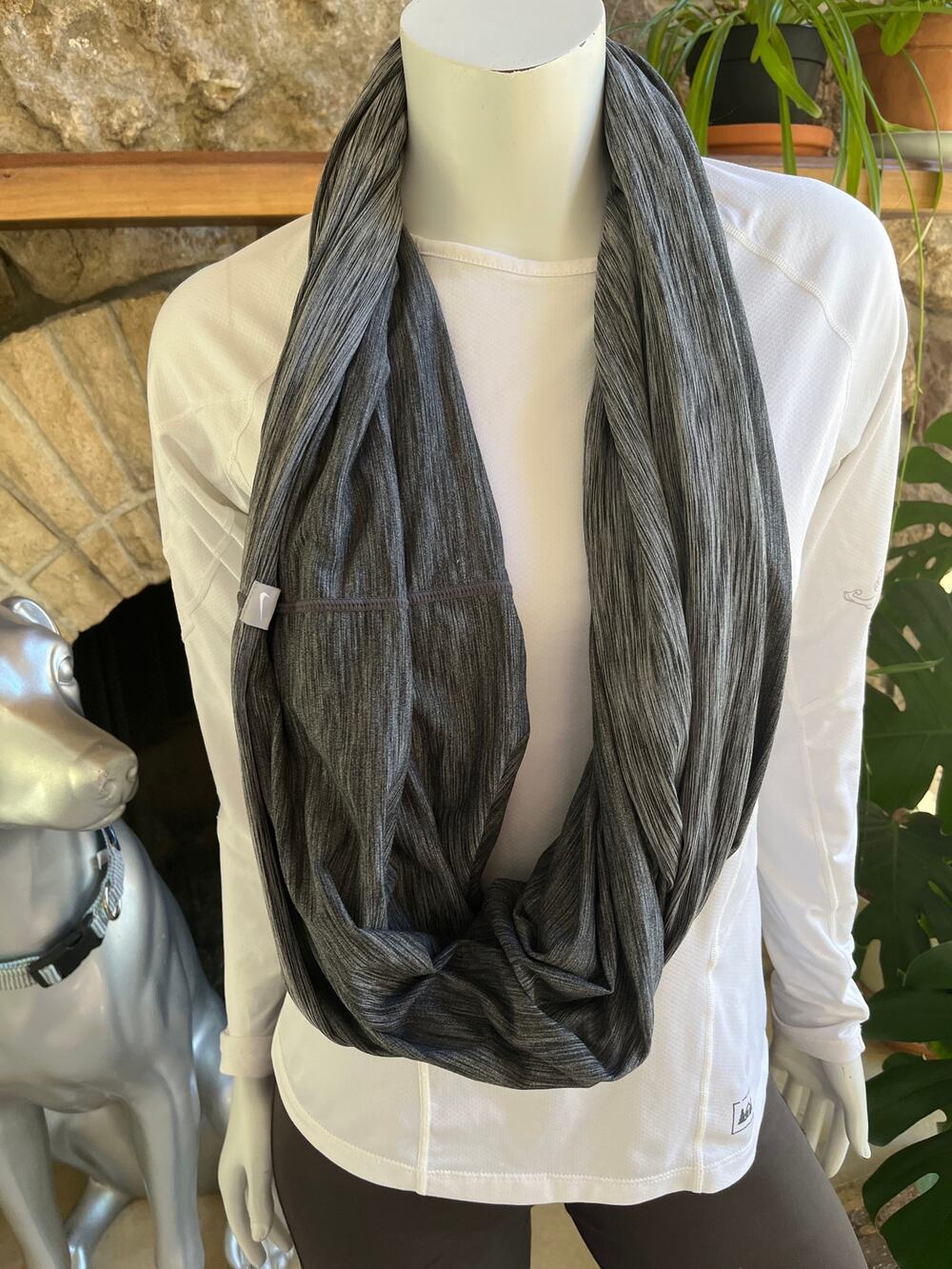 Nike Golf Gray Circular Scarf One Size